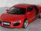AUDI R8 MODEL METALOWY 1:32 DŹWIĘK ŚWIATŁO CZERWON