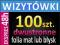 WIZYTÓWKI 100szt DWUSTRONNE laminowane mat / błysk