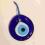 Pawie oko szklane ozdoba orientalna