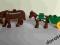 LEGO DUPLO od Bartka - Duży i mały koń + furmanka