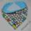 Chusta pod szyjkę - różne kolory minky- Milupek.pl