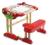 SMOBY 028014 małe biurko dla dzieci z ławeczką