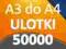 ULOTKI A3 SKŁADANE do A4 50000 szt -Wysoka jakość-