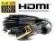 Kabel HDMI - DVI 10m Gold ekranowany 25-pin v 1.3b