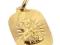 ZŁOTY BŁYSZCZĄCY MEDALIK MATKA BOSKA ZŁOTO 585 14K