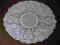 stara owalna szydełkowa serwetka obrus 78 x 66 cm