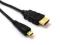 Kabel HDMI-microHDMI M/M 1,5m pozłacany Basic Link