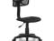20049 - Krzesło biurowe, oparcie, czarne, 5 kółek