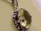 SREBRNY WISIOR Z CYTRYNEM - ART -DECO - 1930r