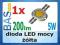 Dioda LED mocy 5W - żółta