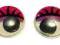 OCZY OCZKA SAMOPRZYLEPNE DO ZABAWEK 2 PARY !! 12mm