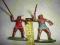 Figurka INDIANIE z włóczniami PRL
