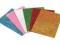 Piankowy Papier Brokatowy Scrapbooking 6 sztuk