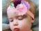 Opaska tiulowa Elegancka w stylu retro fiolet
