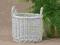 BIAŁA DONICZKA KOSZ POJEMNIK OSŁONKA WIKLINA