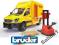 BRUDER 02534 MB SPRINTER DHL + WÓZEK WIDŁOWY HIT!