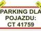 TABLICA PARKING MIEJSCE NUMER REJESTRACJA 25x20