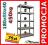 REGAŁ MAGAZYNOWY METALOWY 5 PÓŁEK 180x80x40 OCYNK