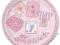 TALERZE BABY SHOWER NARODZINY STITCHING RÓŻOWE 8