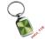 Brelok kwadratowy zielony BC17483