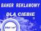 Baner wydruk wielkoformatowy reklama banner