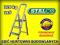 DRABINA DOMOWA 1x5 STOPNI Z PODESTEM - STALCO