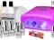 LAMPA UV ZESTAW MANICURE HYBRYDOWY 10x LAKIER USA