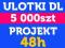 PROMO - Ulotki DL 5000 szt. Projekt DARMOWY @ 48 h