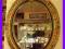 Piękne duże owalne lustro w złoconej bogatej ramie
