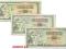 10.Jugosławia, Zest.Banknotów szt.3, St.3/4