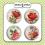 Plakietki ozdobne flair buttons - Kwiaty vintage #