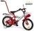 ROWER BMX 16' PRIMO CZERWONO-SREBRNY DLA DZIECI