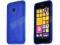 Niebieskie elastyczne etui Gel Nokia Lumia 530 +fo
