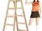 Drabina drewniana rozstawna 2x8