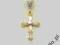 ZŁOTY KRZYŻYK PREZENT  KOMUNIA CHRZEST BIAŁE ZŁOTO