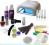 XXL ZESTAW manicure hybrydowy 15x LAKIER, LAMPA