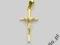 ZŁOTY KRZYŻYK PREZENT  KOMUNIA CHRZEST BIAŁE ZŁOTO