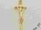 ZŁOTY KRZYŻYK PAPIESKI  PREZENT  KOMUNIA CHRZEST