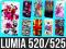 NOKIA LUMIA 520/525 ETUI+FOLIA OBUDOWA POKROWIEC