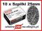 SZPILKI PATIO 10X45g 500szt 25mm KREATYWNE CEKINY