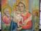Ikona Święta Rodzina Rosja XX wiek 31/27/2 cm