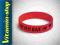 TREC SILIKONOWA OPASKA wristband NEVER GIVE UP