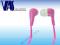 SUPER SŁUCHAWKI DOKANAŁOWE EH146P LOLLIPOP Różowe