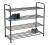 Regał na buty 4 półki metal/szary