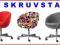 IKEA  fotel krzesło obrotowe na kółkach  SKRUVSTA