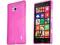 Różowe elastyczne etui Gel Nokia Lumia 930 + folia