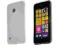 Białe elastyczne etui Gel Nokia Lumia 530 + folia