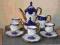 Serwis kawowy porcelit kobalt   4 os.OKAZJA