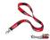 Smycz Thor MX Lanyard Red/Black crf