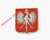 Magnes POLSKA  Poland Orzeł flaga tarcza 2 kolory